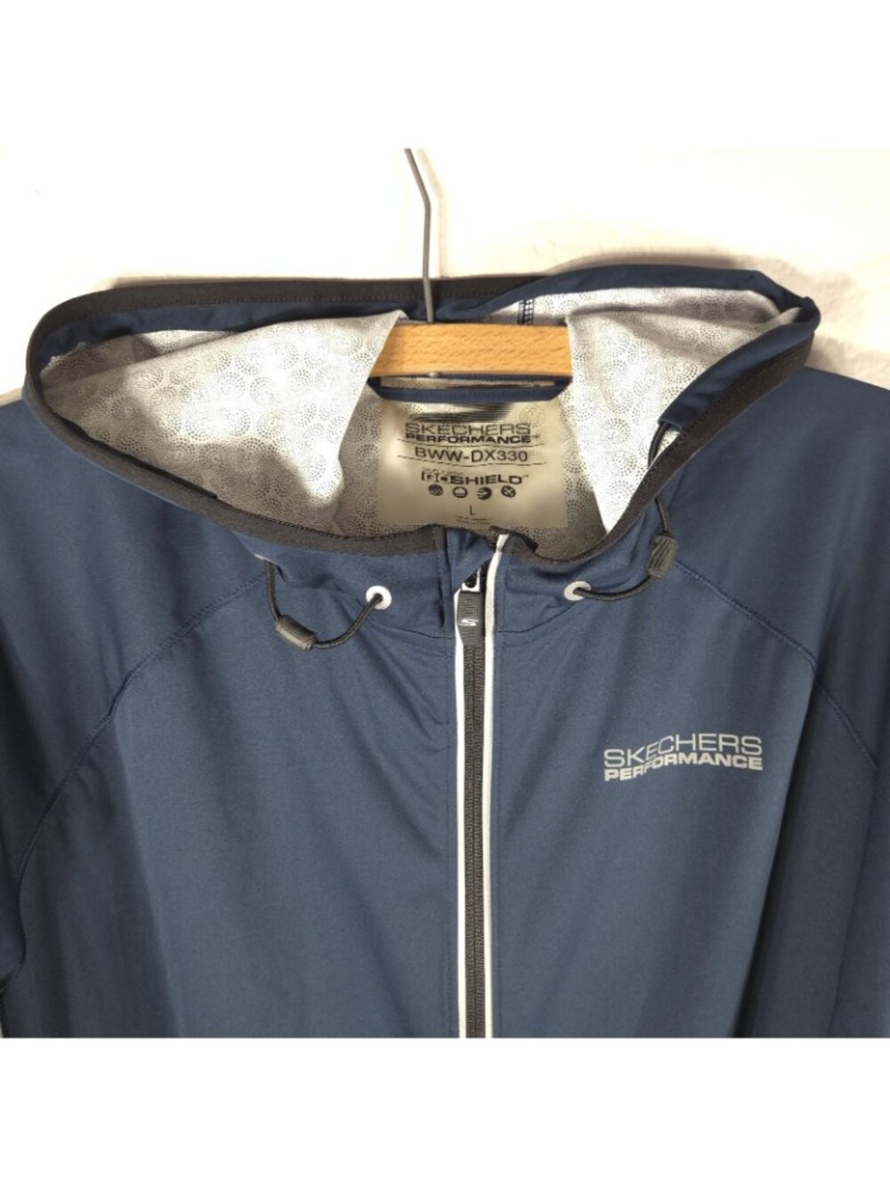 Skechers Performance GoShield Men’s BWW-DX330 Size L Navy Blue Full Zip - Picture 4 of 15
